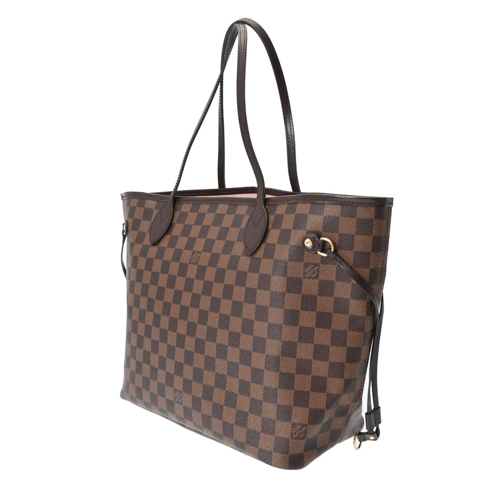 Louis Vuitton Pink Tote Rose Neverfull Canvas Ballerine Damier Bag